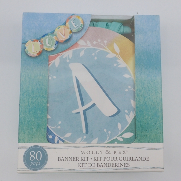 Molly and Rex Other - Molly and Rex Banner Kit Green Ribbon - NIB